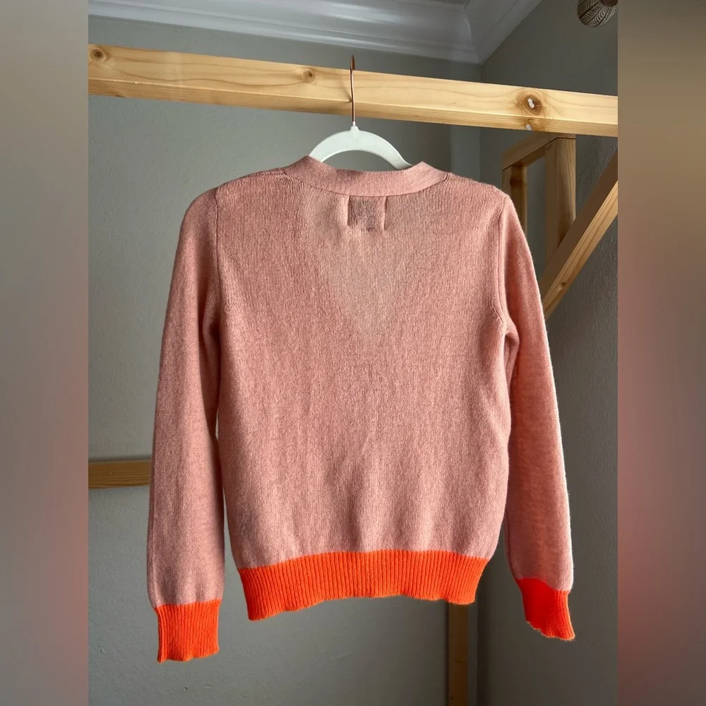 Jumper 1234 Women's Contrast Cashmere Cardigan - Picture 5 of 11